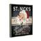 Stupell Industries St. Nick's Sleigh Rides Vintage Style Sign Framed Floater Canvas Wall Art
